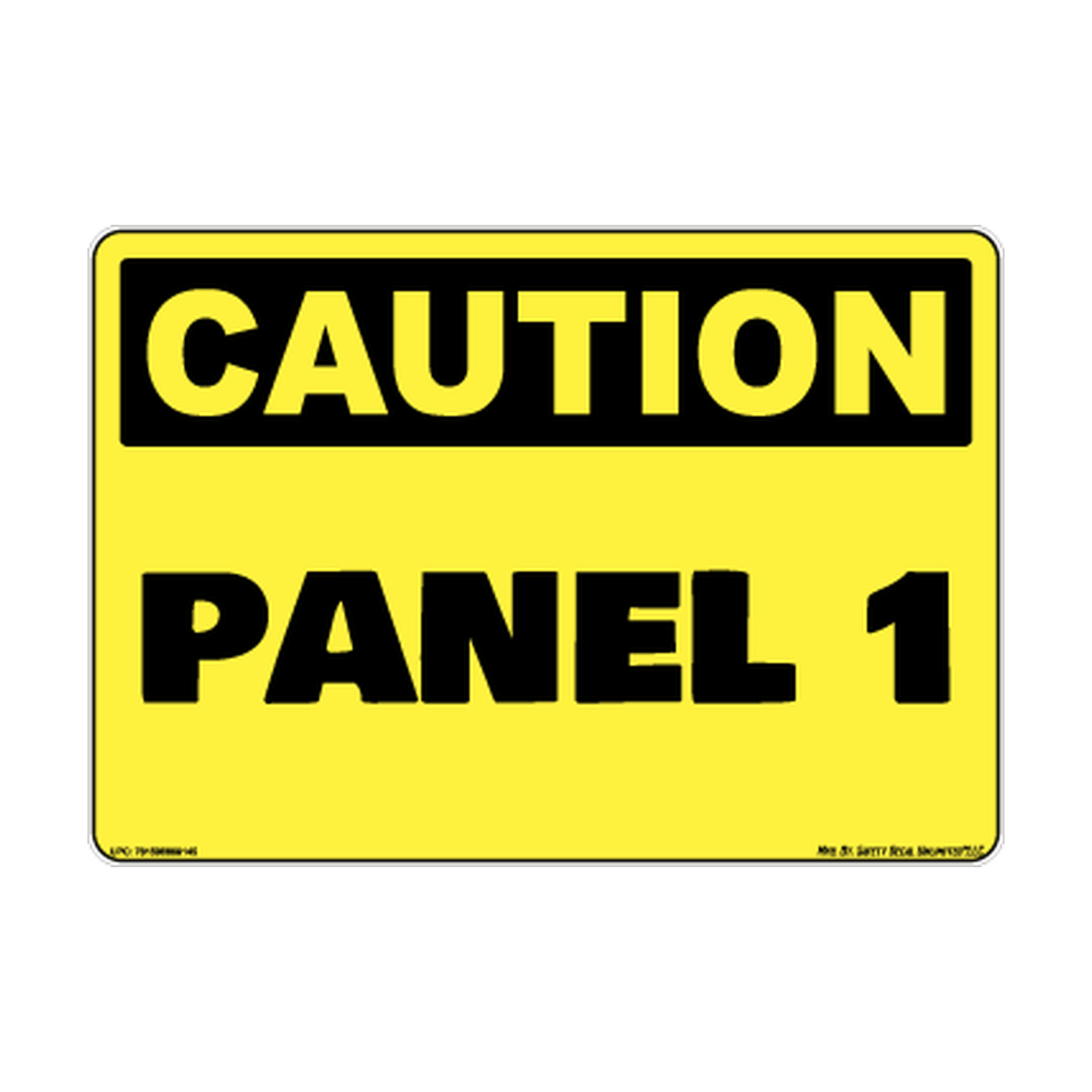 Caution Panel 1 Safety Sticker Decal