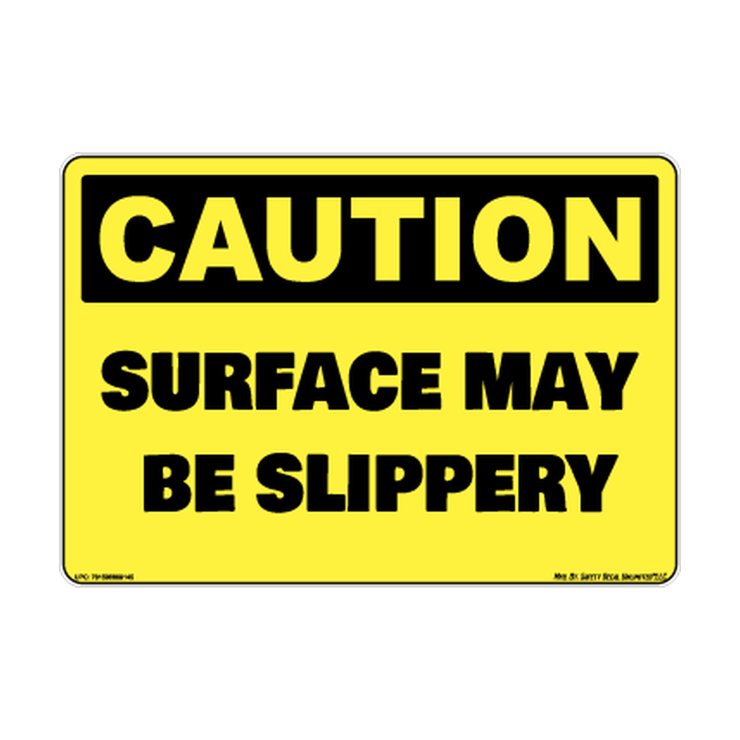 Caution Surface May Be Slippery Safety Sticker Decal