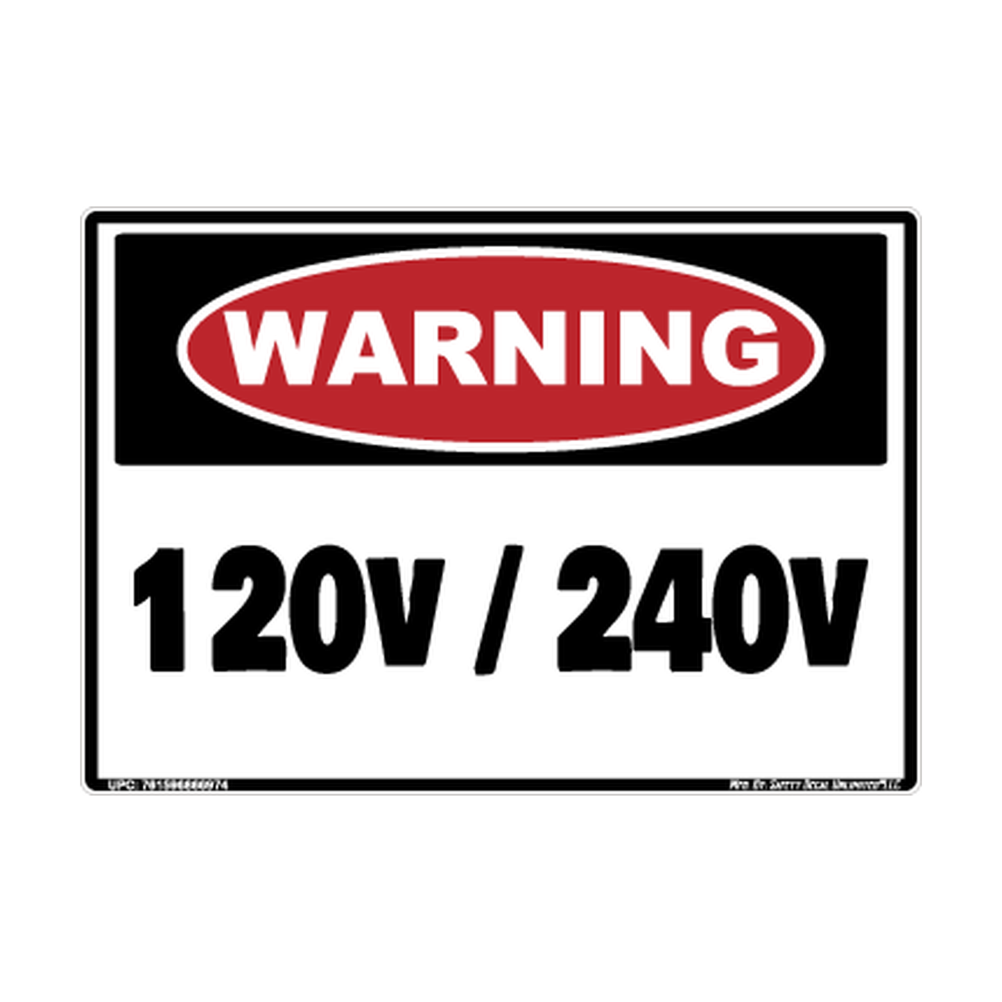 Warning 120v 240v Safety Sticker Decal