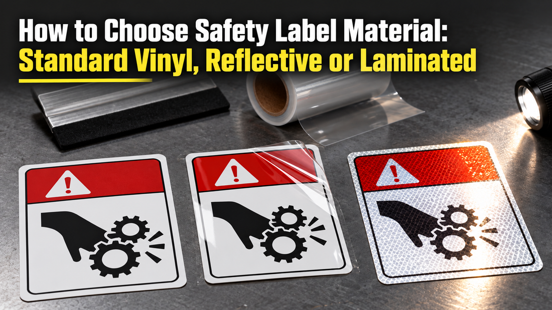 How to Choose Safety Label Material: Standard Vinyl, Reflective or Laminated