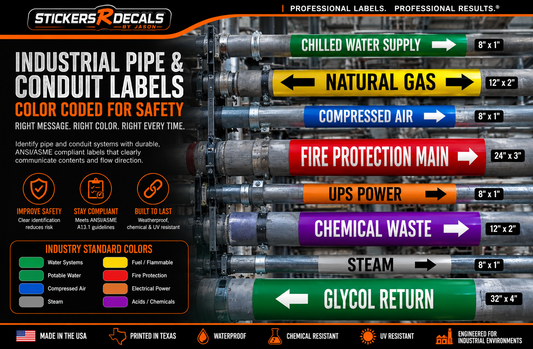 Conduit Label Sizes Matter More Than Ever: Why Today's Industrial Facilities Need Larger, More Visible Pipe Identification