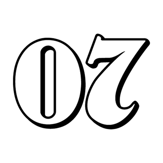 Outlined Racing Number 07 single-color decal artwork