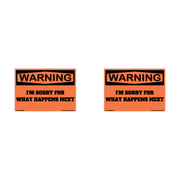 Warning I Am Sorry What Happens Next Hard Hat Decal 2pk Sticker Decal