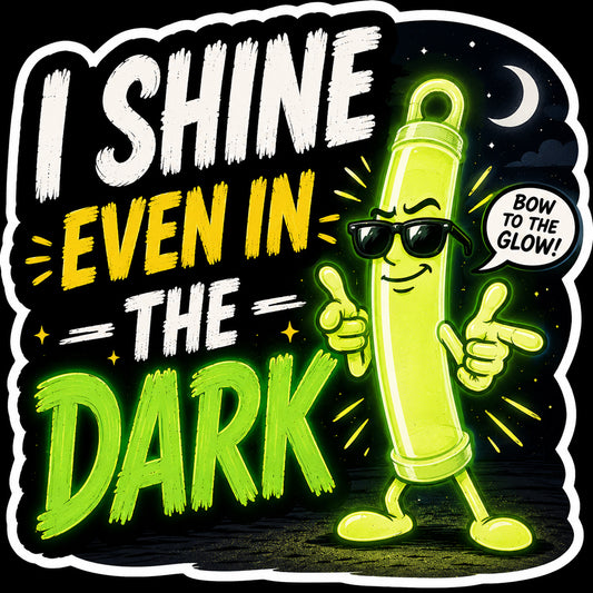 I Shine Even In The Dark Hard Hat Decal 2pk