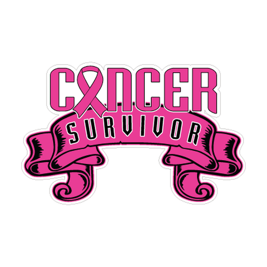 Pink Breast Cancer Survivor Ribbon Decal product image