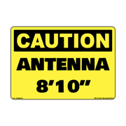 Caution Antenna 8 10 Safety Sticker Decal