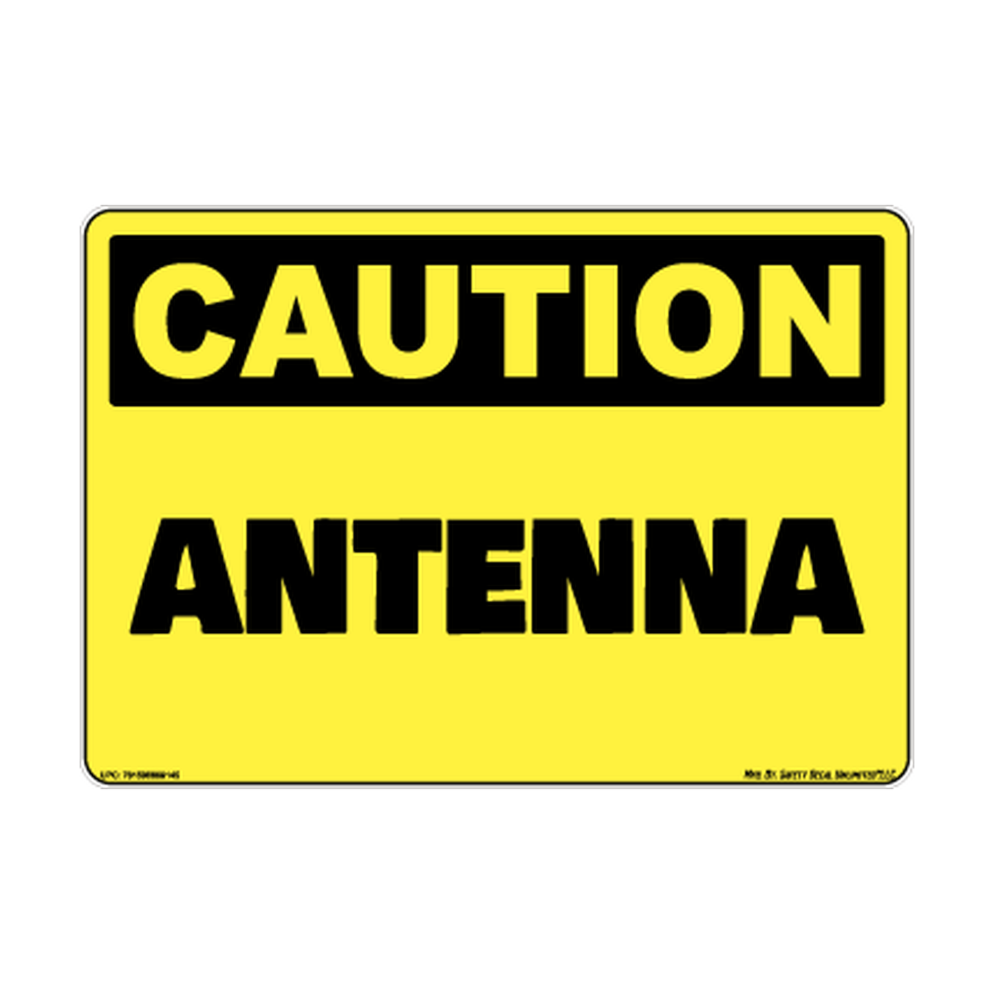 Caution Antenna Safety Sticker Decal
