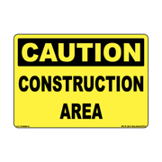 Caution Construction Area Safety Decal