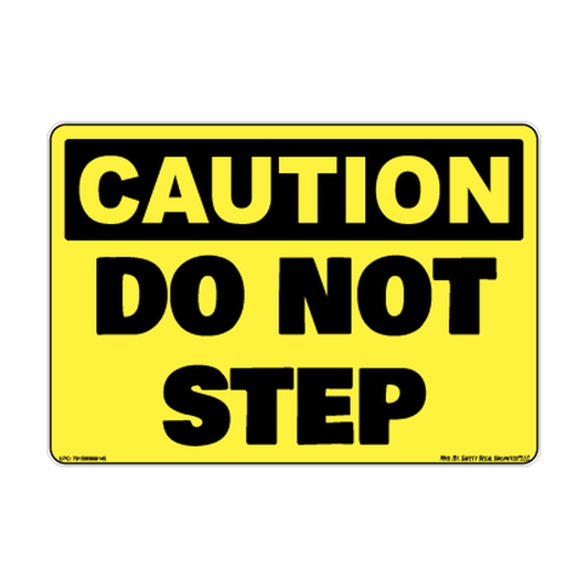 Caution Do Not Step Safety Sticker Decal