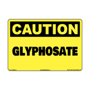 Caution Glyphosate Chemical Identification Decal