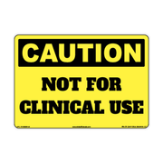 Caution Not for Clinical Use Identification Decal
