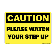 Caution Please Watch Your Step Up Safety Decal