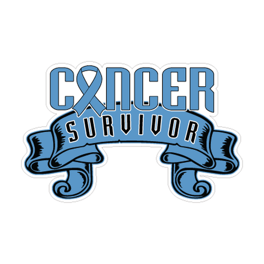Blue Colon Cancer Survivor Ribbon Decal product image