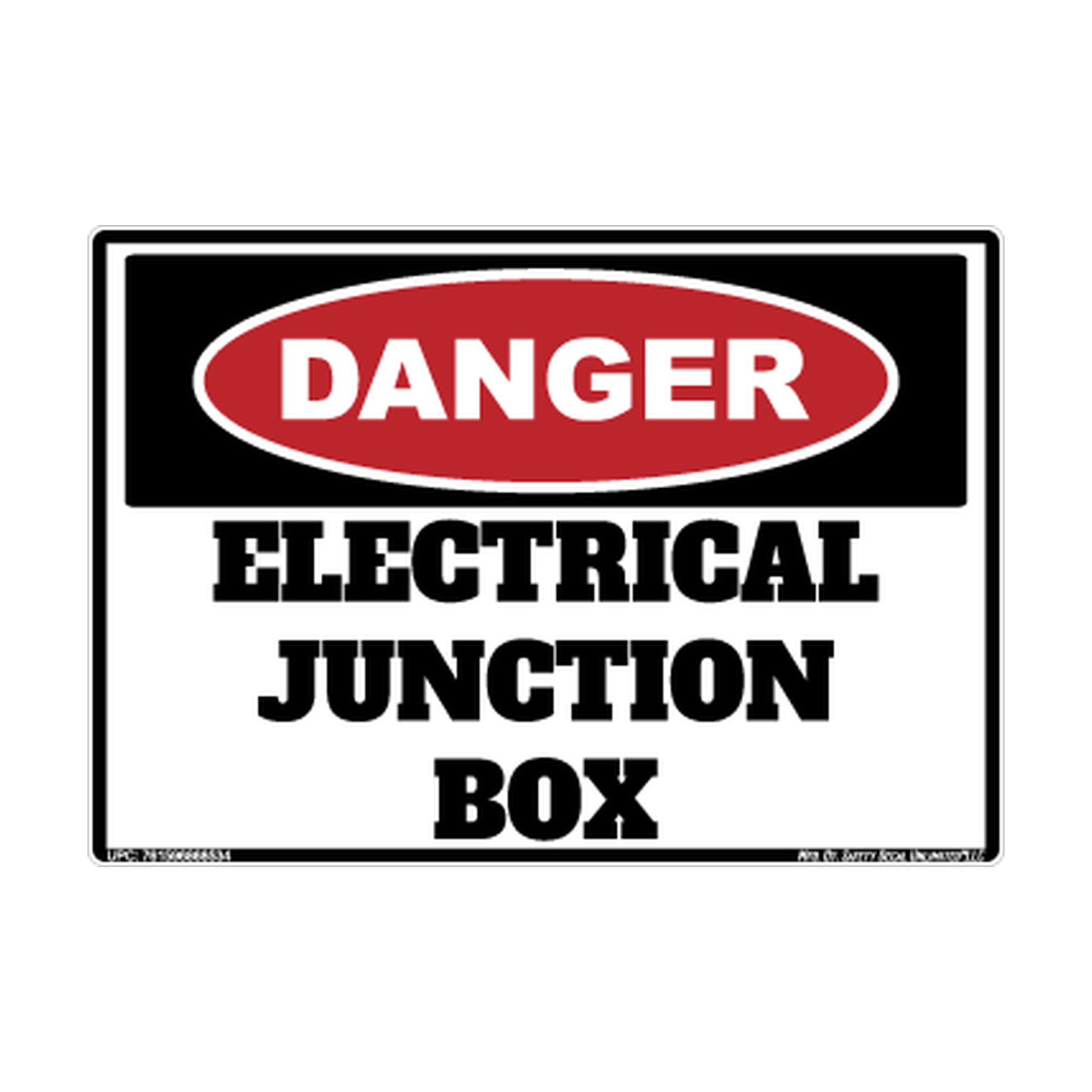 Danger Electrical Junction Box Safety Sticker Decal