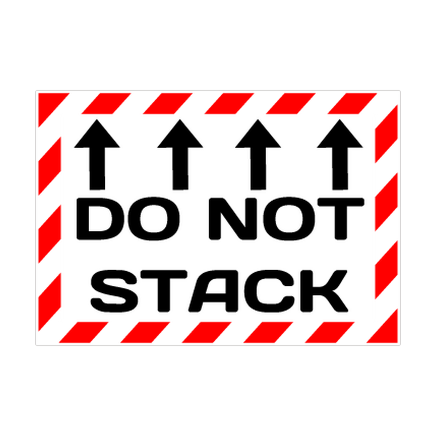 Do Not Stack Shipping Label printed safety decal artwork