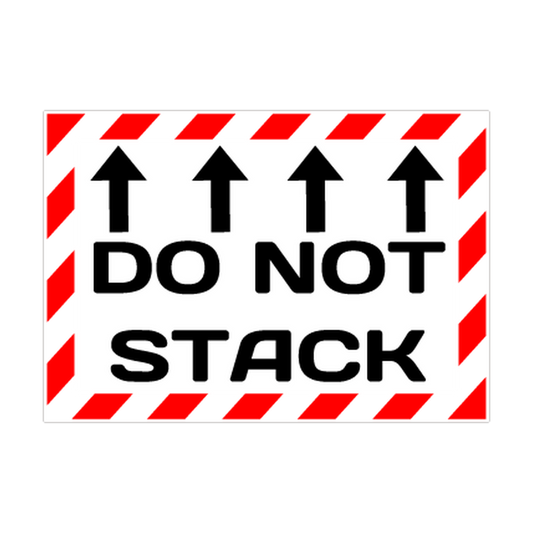 Do Not Stack Shipping Label printed safety decal artwork