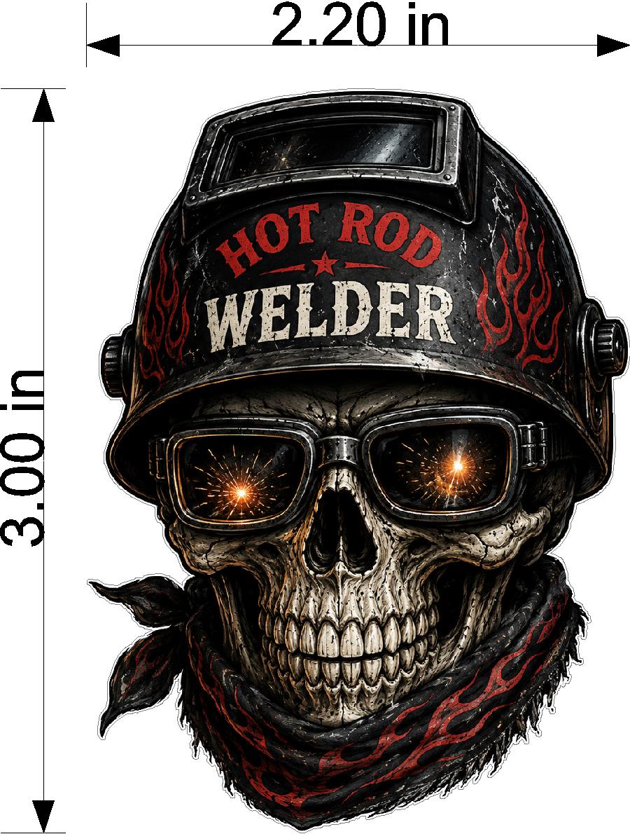 hot rod welder helmet-size
