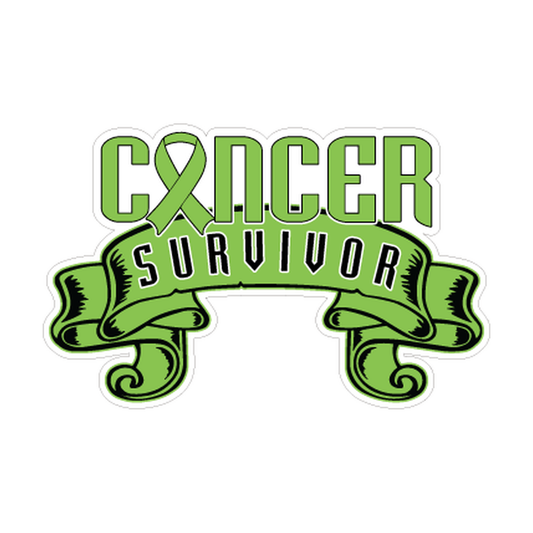 Green Kidney Cancer Survivor Ribbon Decal product image