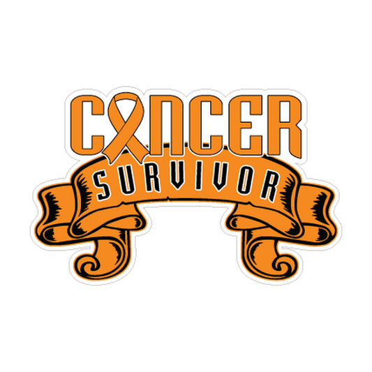 Orange Leukemia Cancer Survivor Ribbon Decal product image