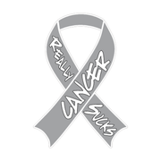 Gray Lung Cancer Really Sucks Ribbon Decal product image