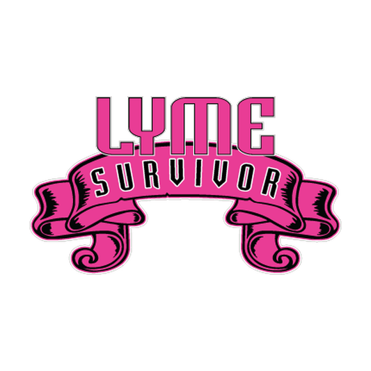 Pink Lyme Survivor Decal product image