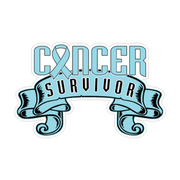Light Blue Prostate Cancer Survivor Ribbon Decal product image
