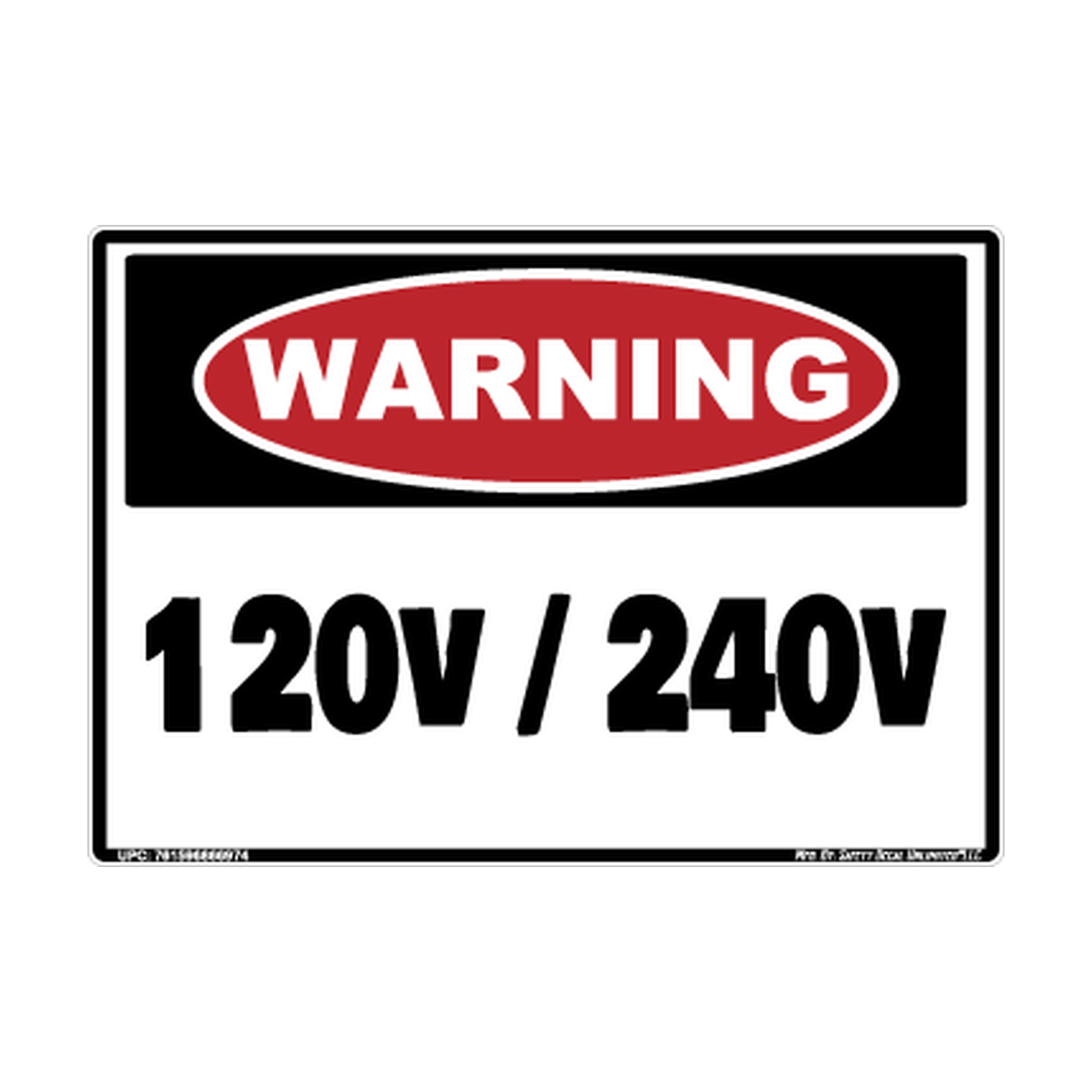 Warning 120v 240v Safety Sticker Decal