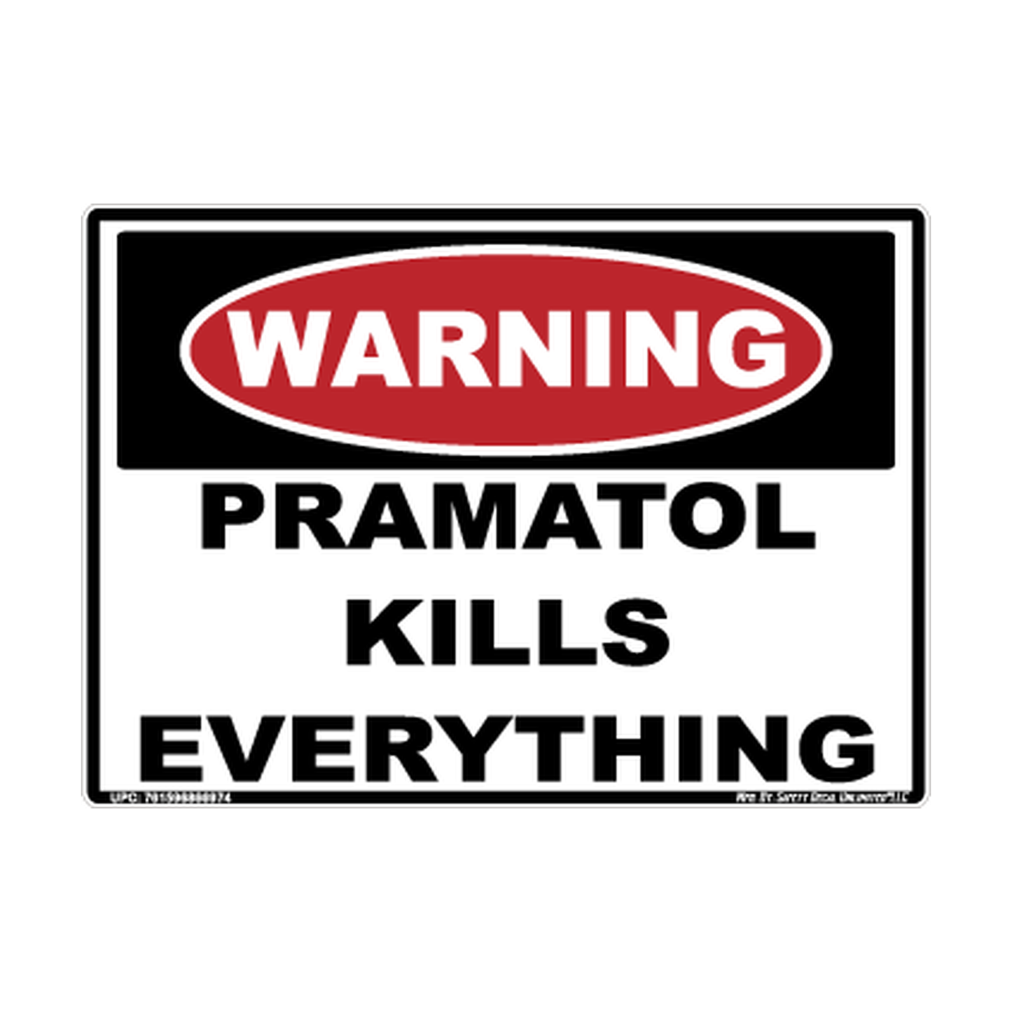Warning Custom Text Safety Sticker Decal