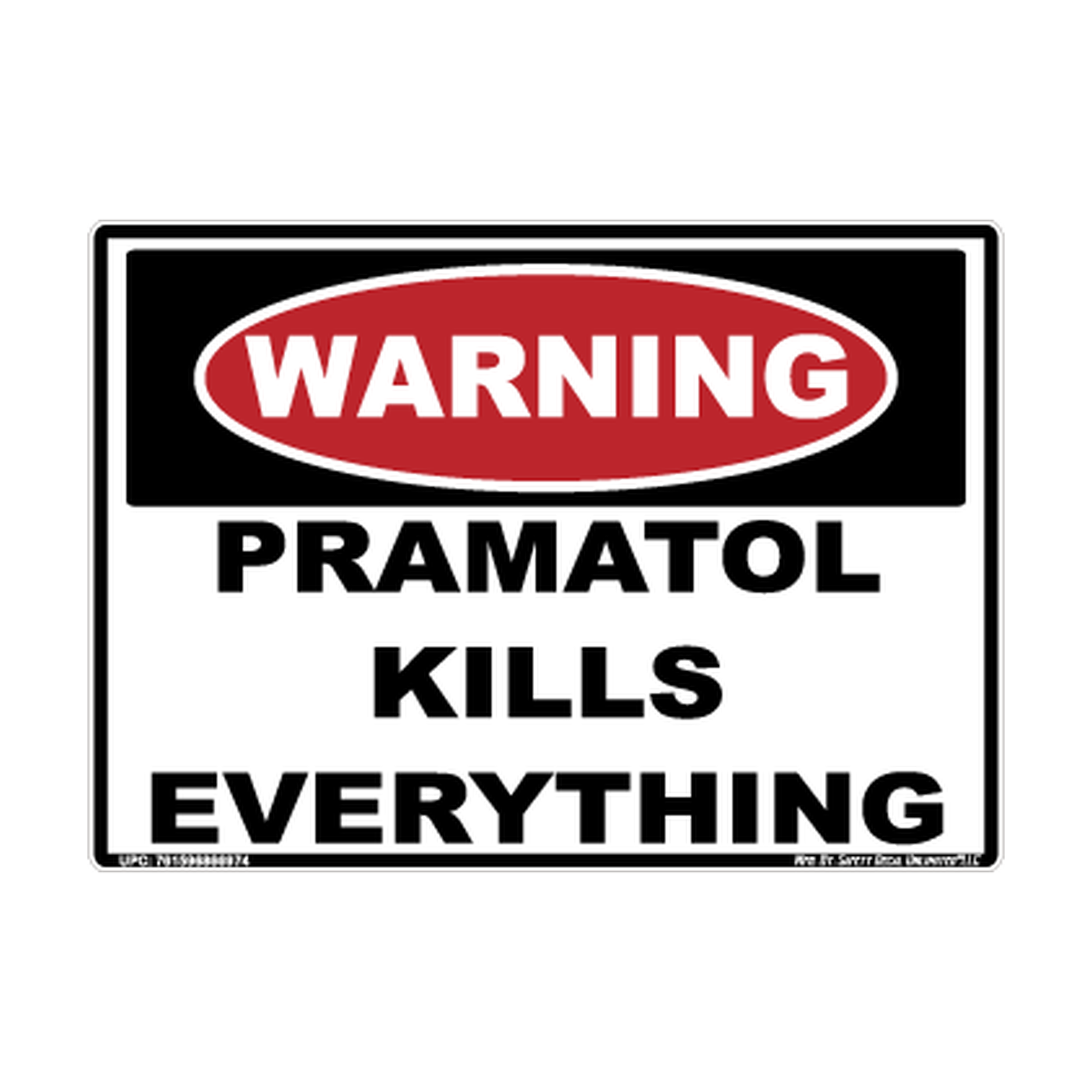 Warning Custom Text Safety Sticker Decal