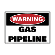 Warning Gas Pipeline Identification Decal
