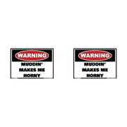 Two Muddin’ Makes Me Horny novelty hard hat decals