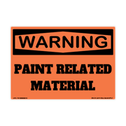 Warning Paint-Related Material adhesive safety decal