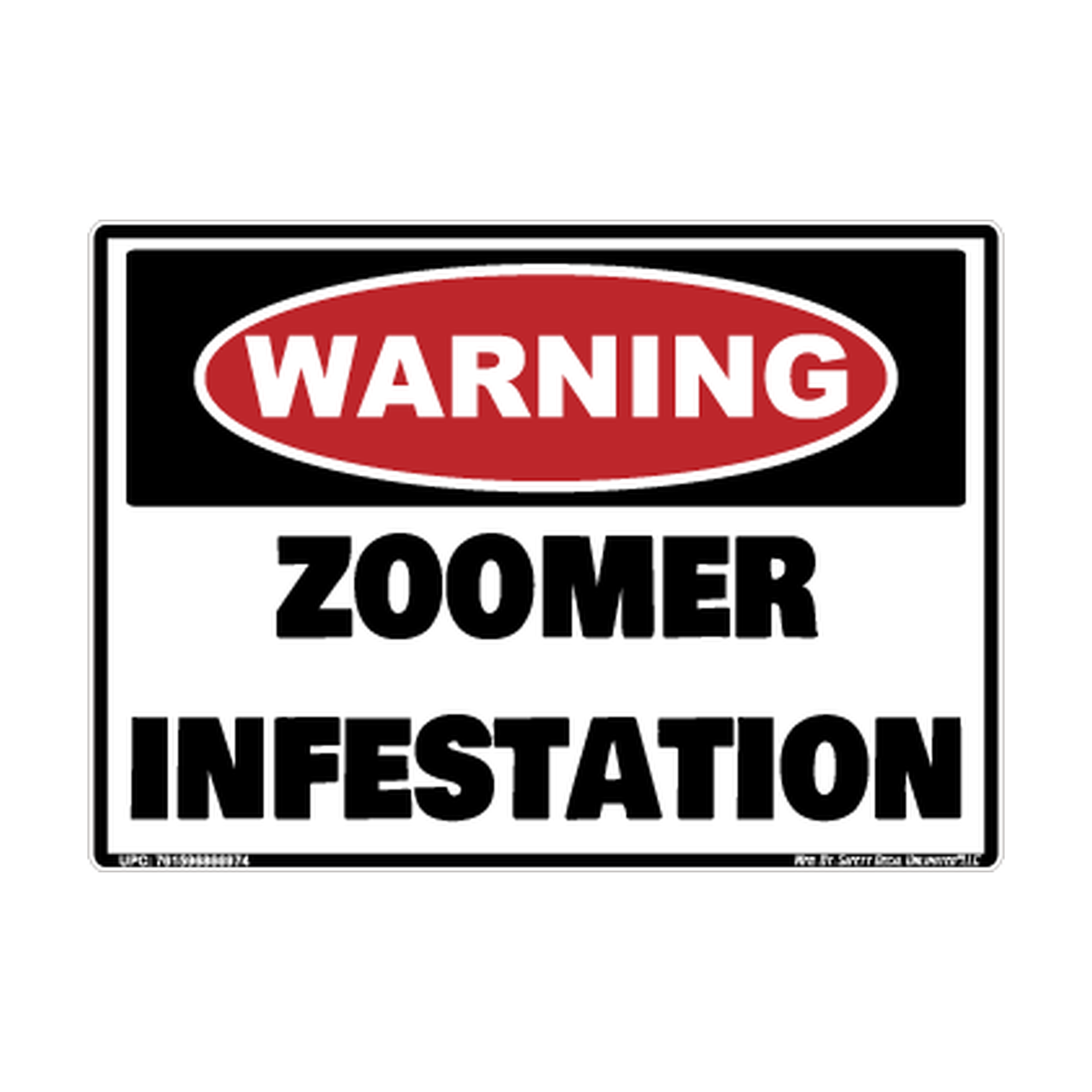 Zoomer Infestation Sticker Decal