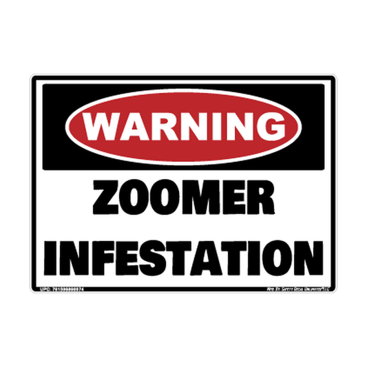 Zoomer Infestation Sticker Decal