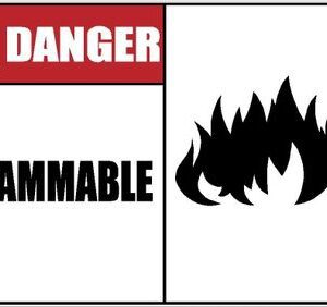 Danger Flammable Sticker Decal