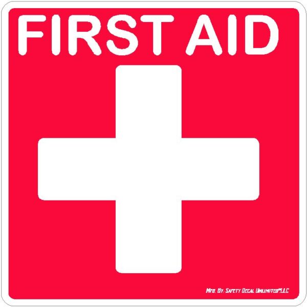 2x2-First-Aid Red and White