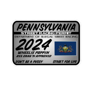 PENNSYLVANIA Street Racing Permit
