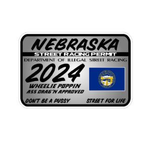 NEBRASKA Street Racing Permit