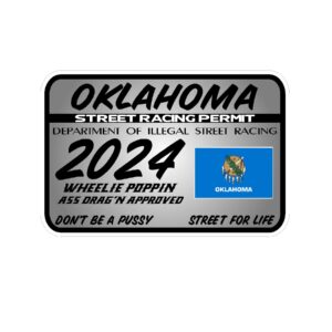 OKLAHOMA Street Racing Permit
