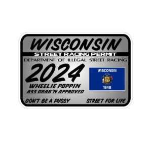 WISCONSIN Street Racing Permit