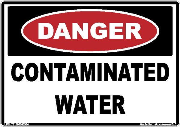 Danger Contaminated Water Sticker Decal Replacement Skin
