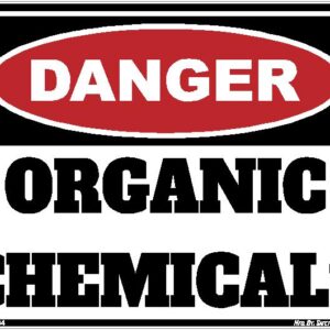Danger Organic Chemicals Sticker Decal Replacement Skin red black